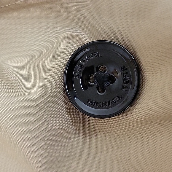 Michael Michael Kors Beige Double-Breasted Trench Coat, Women's Medium - Picture 10 of 10